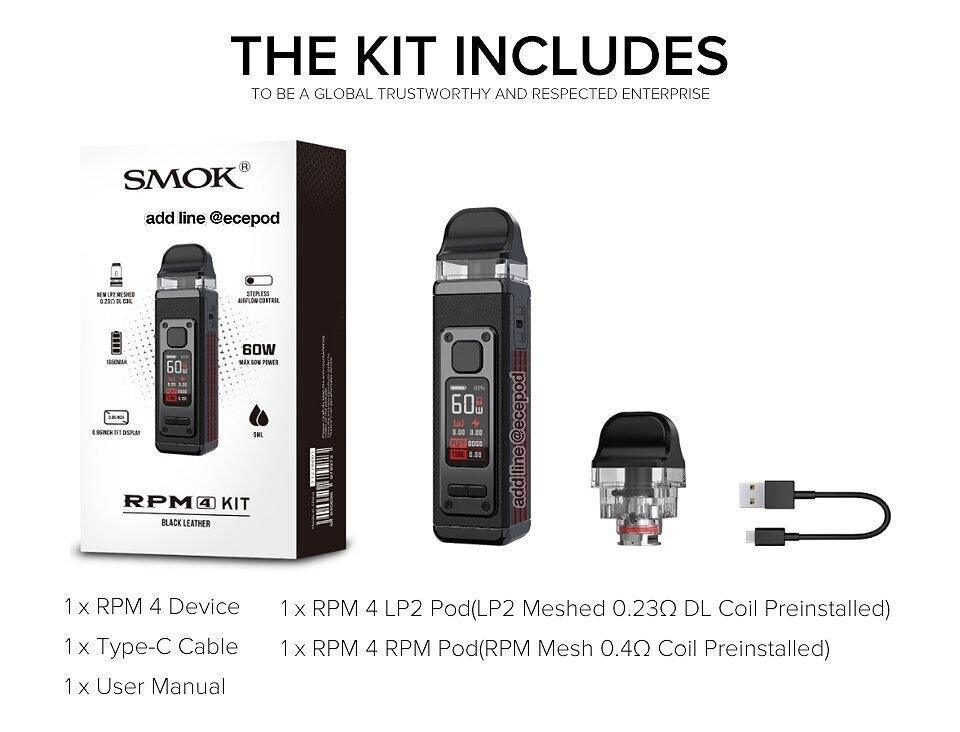 RPM 4 Kit | 1650mAh 60W package