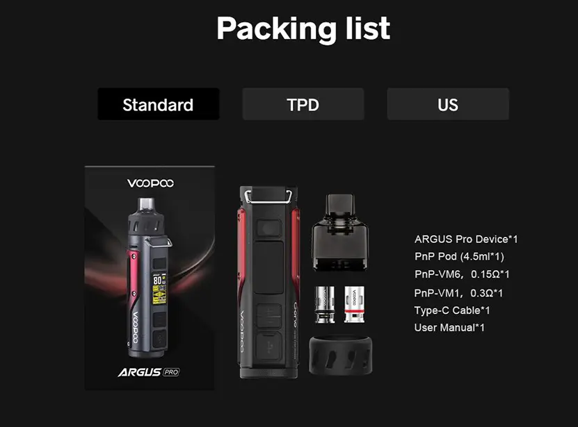Argus Pro Kit | 3000mAh 80W package