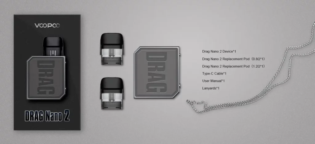 Drag Nano 2 Pod System Kit | 800mAh 20W package