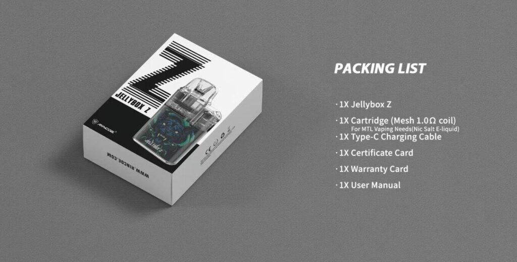 Jellybox Z Pod System Kit | 850mAh 15W box