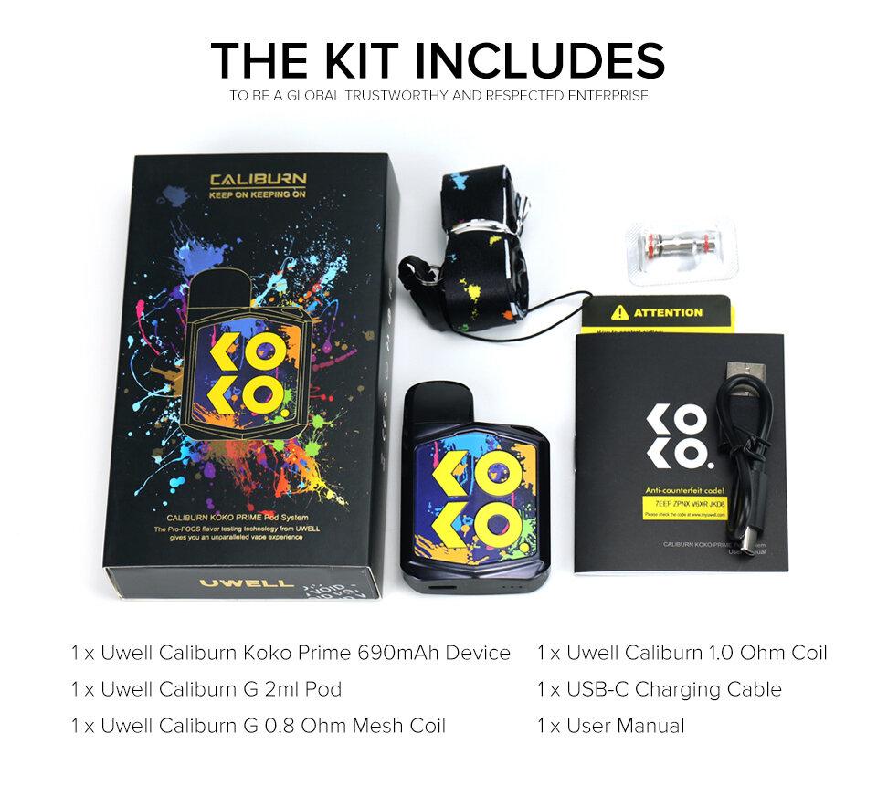 Koko Prime Pod System Kit Package