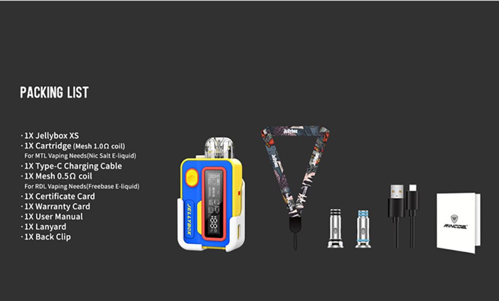 Jellybox XS Pod System Kit | 1000mAh 30W Pack