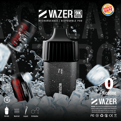 Vazer 9K 9000 Puffs - Cola Zero Nicotine 0%