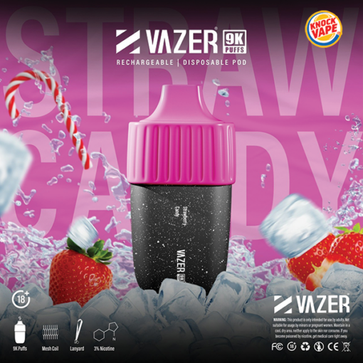Vazer 9K 9000 Puffs - Strawberry Candy