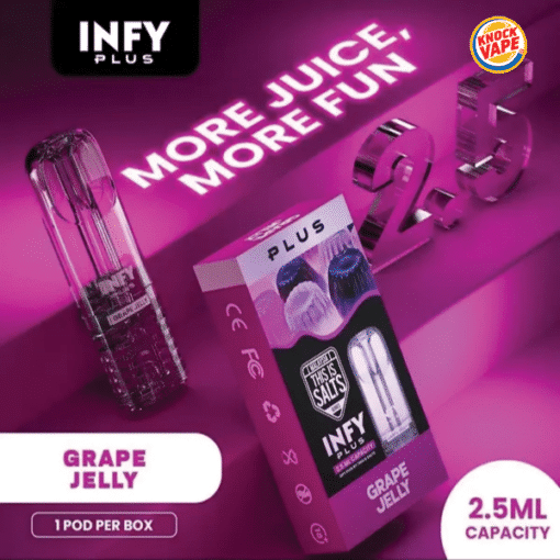 หัวพอต Infy plus 2.5 ml - Grape Jelly
