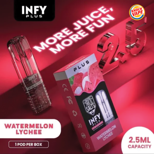 หัวพอต Infy plus 2.5 ml - Watermelon Lychee