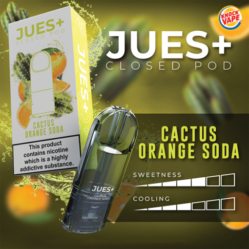 หัวพอต JUES Plus 2.5 ml - Cactus Orange Soda