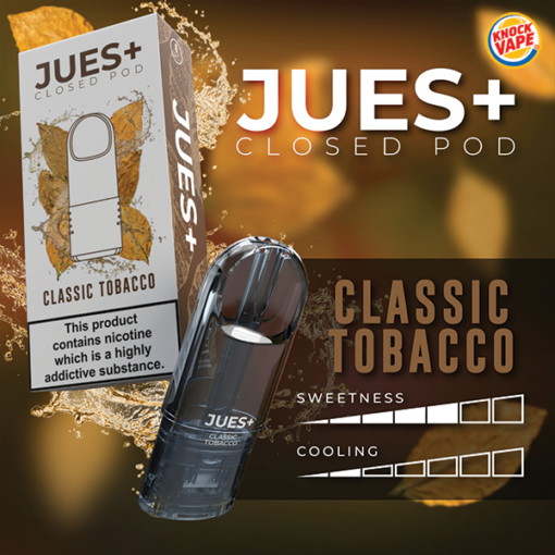 หัวพอต JUES Plus 2.5 ml - Classic Tobacco